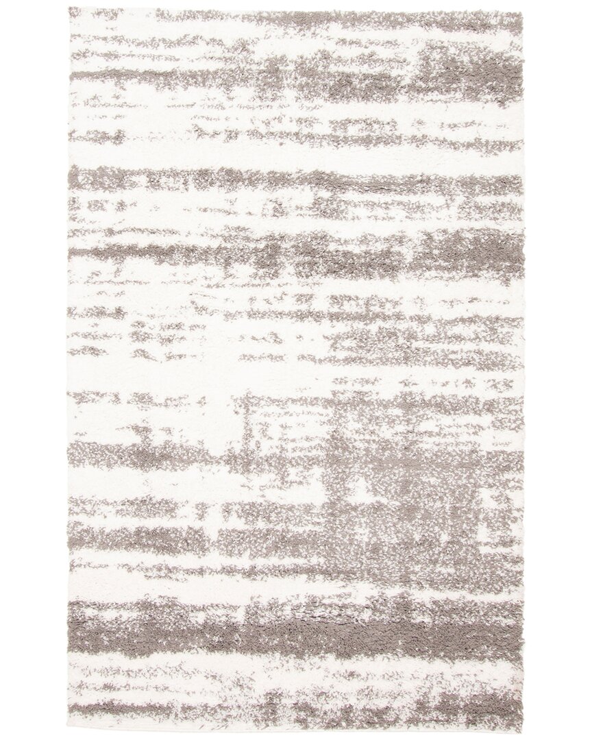 Ecarpet Brindle Contemporary/modern Plush Area Rug In Gray