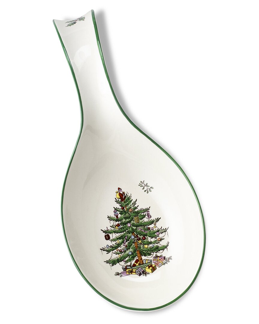 Spode Christmas Tree Spoon Rest In Green