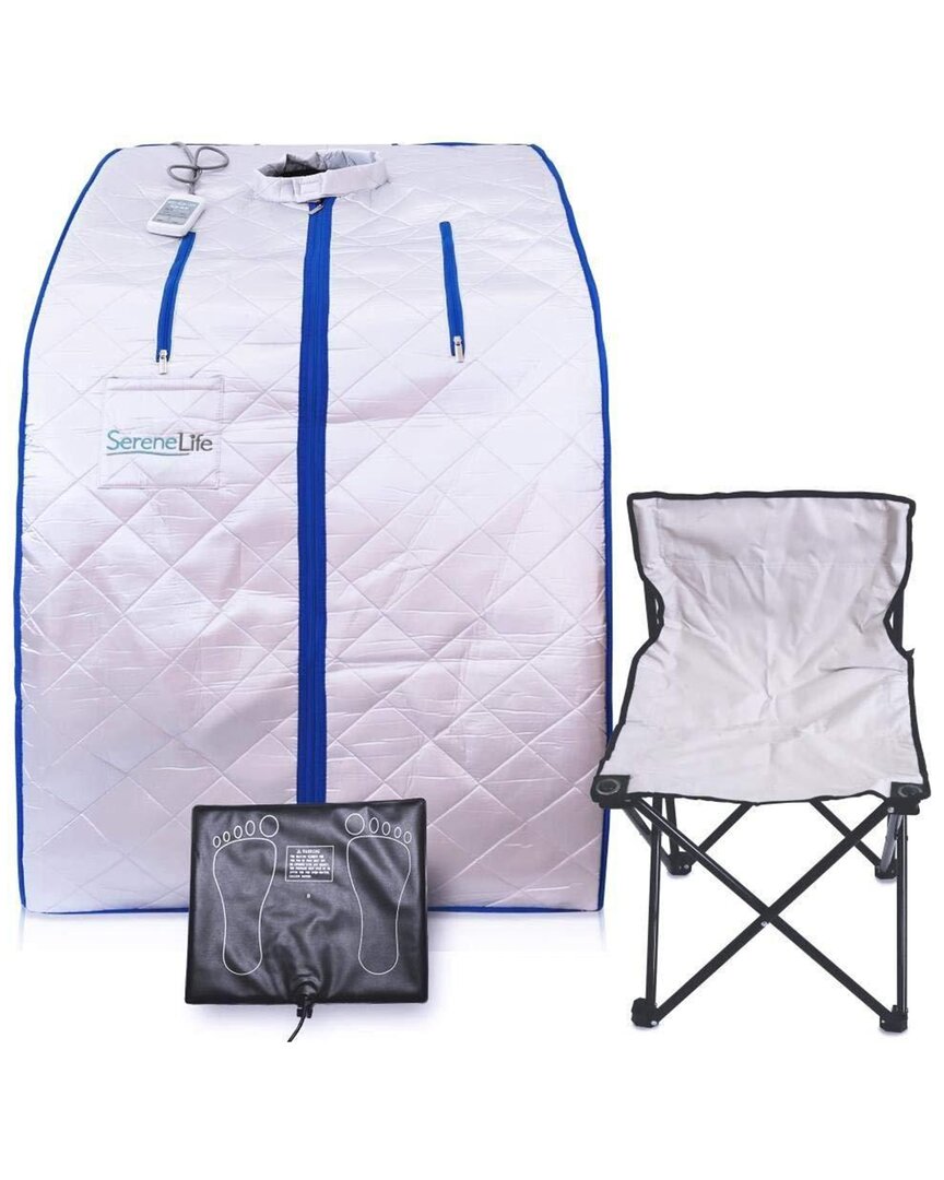 Serenelife Portable White Infrared Sauna In White
