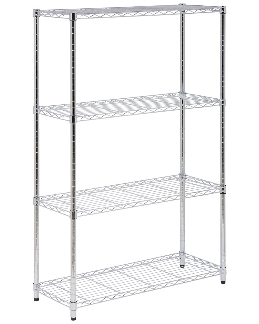 Honey-can-do 4-tier Heavy-duty Adjustable Shelving Unit In Silver
