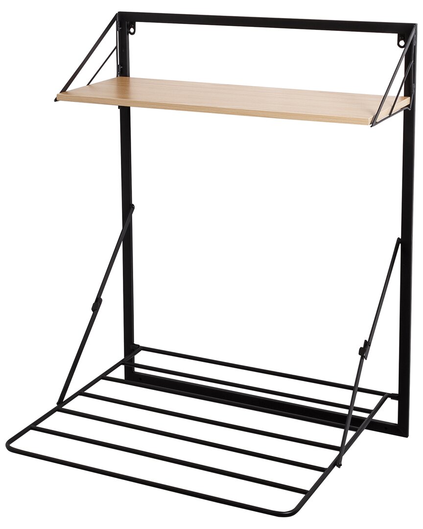 Honey-can-do Wall Mounted Drying Rack In Black