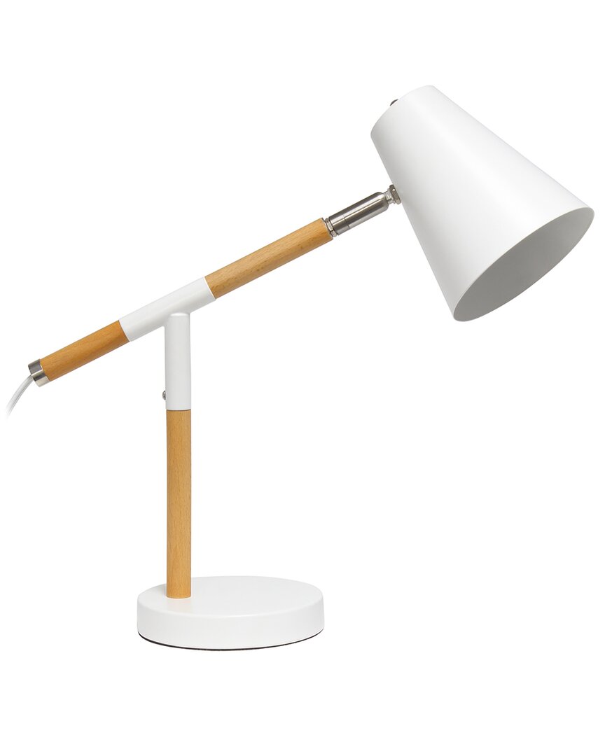 LALIA HOME LALIA HOME MATTE AND WOODEN PIVOT DESK LAMP