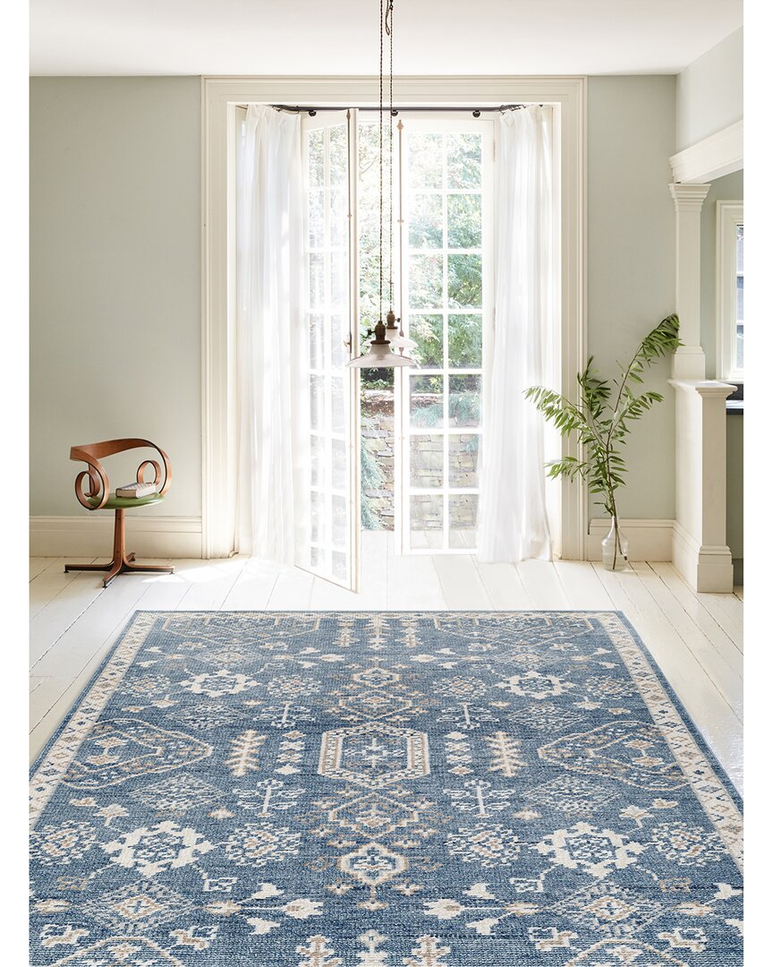 Obeetee Tuscany Wool Rug In Blue