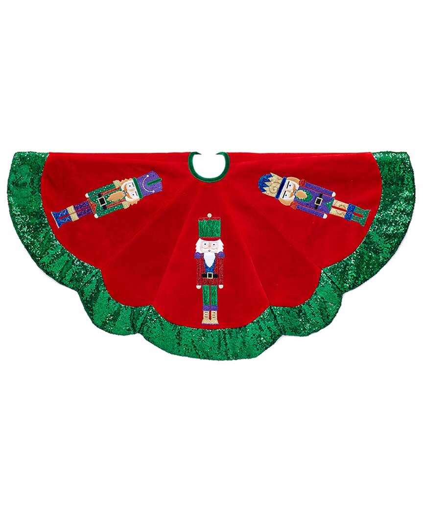 Kurt Adler Tree Skirt In Multi
