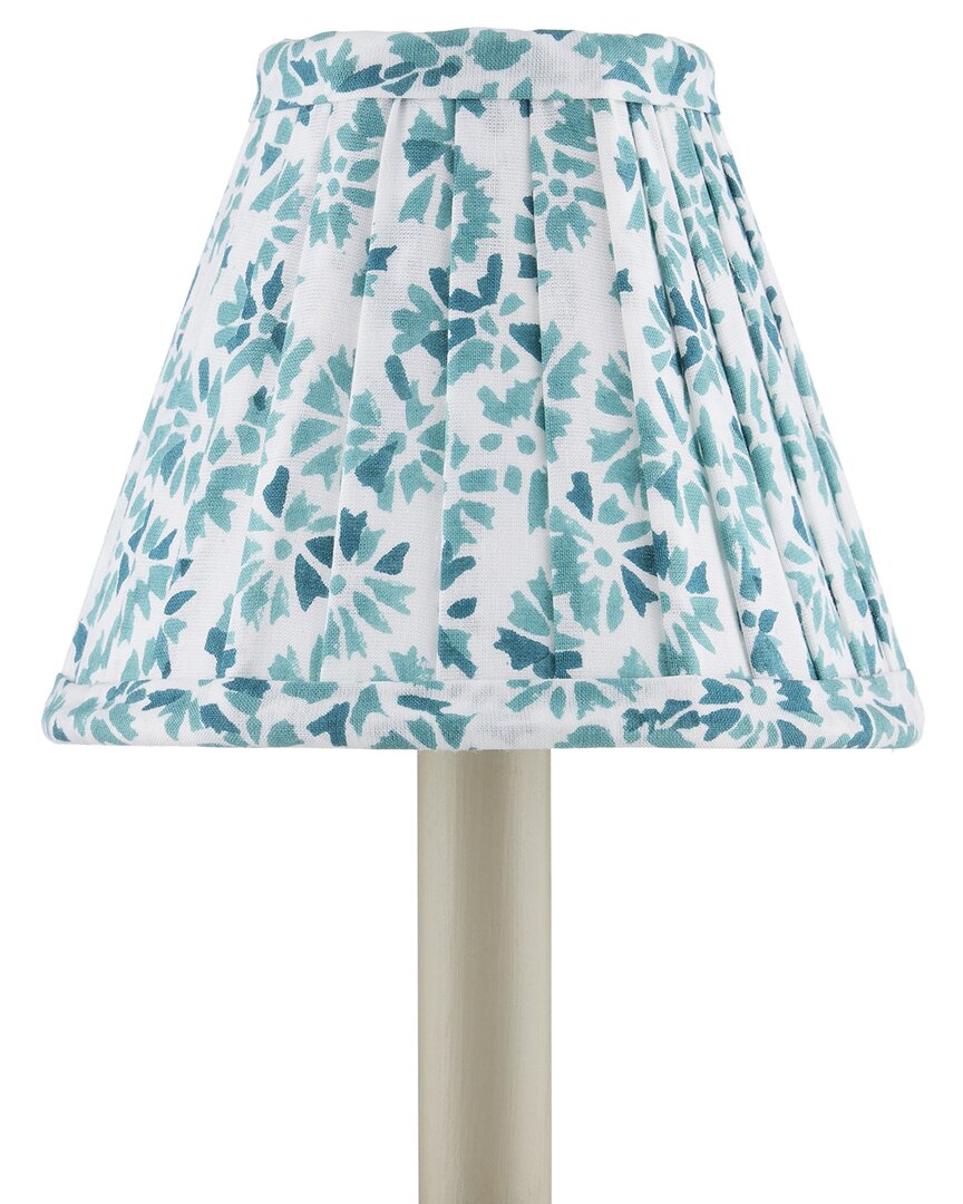 Currey & Company Block Print Pleated Chandelier Shade