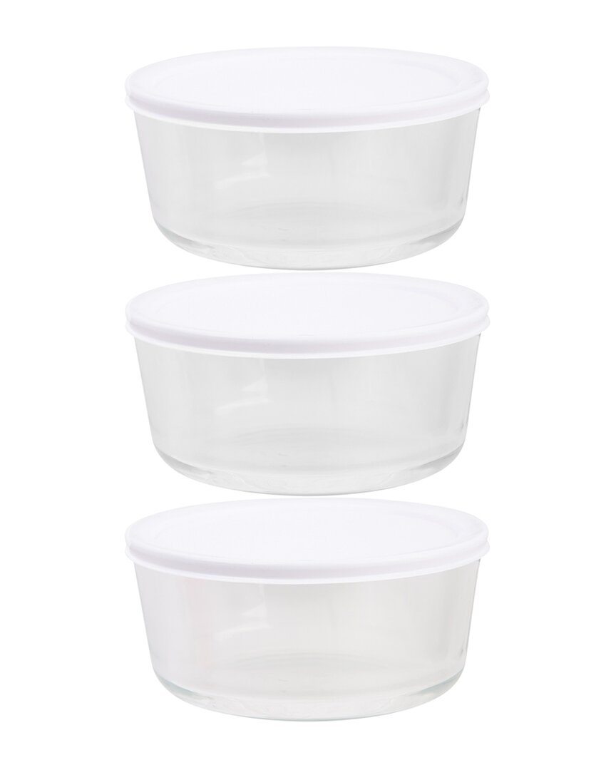 Home Essentials Fresh 4cup 6pc Bowls Lid In Clear