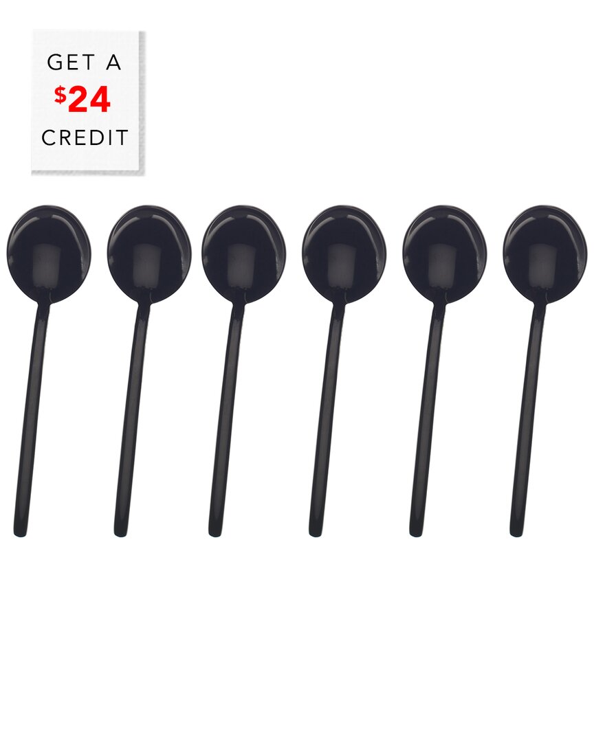 Mepra 6pc Coffee Spoon Set With $24 Credit