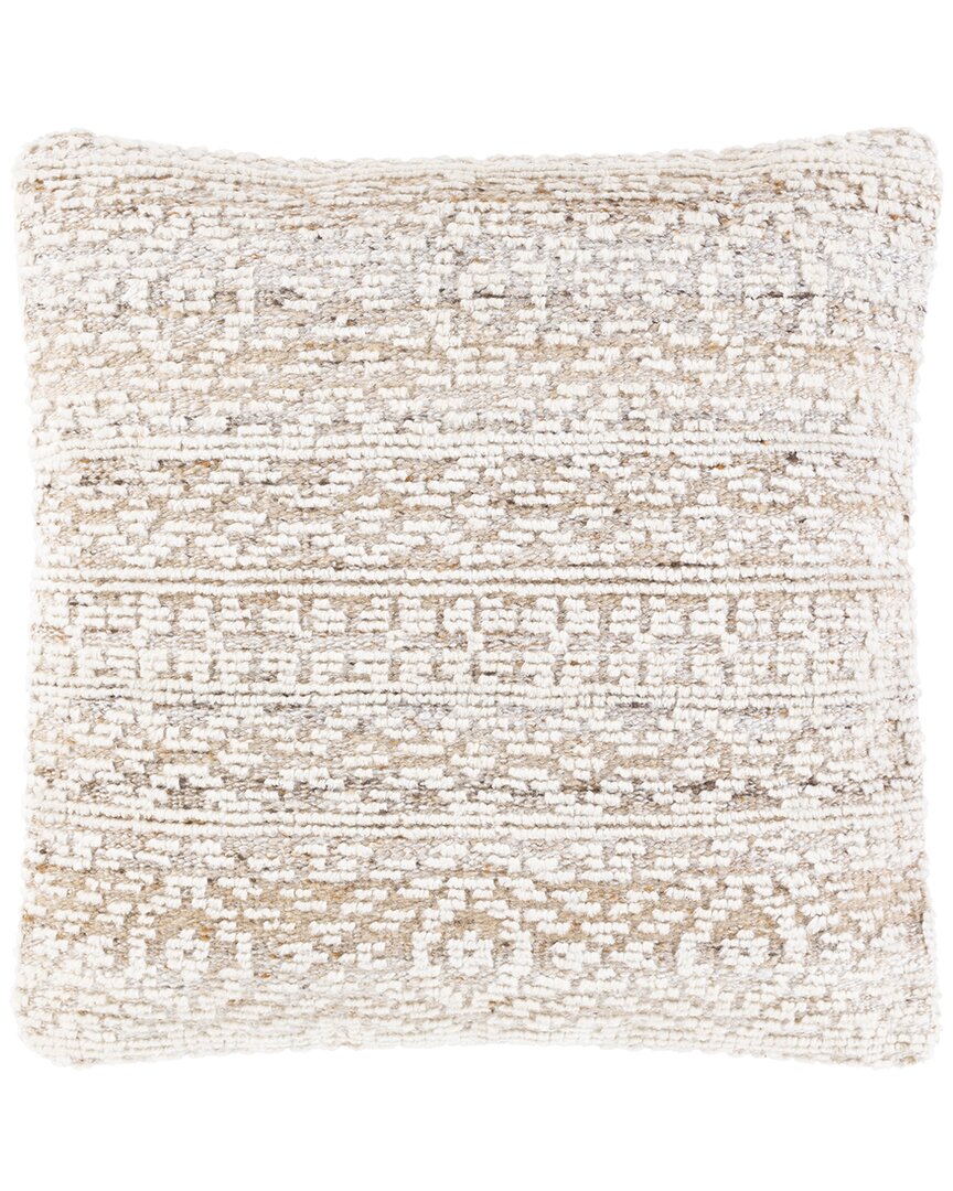 Surya Nobility Down Pillow In Beige