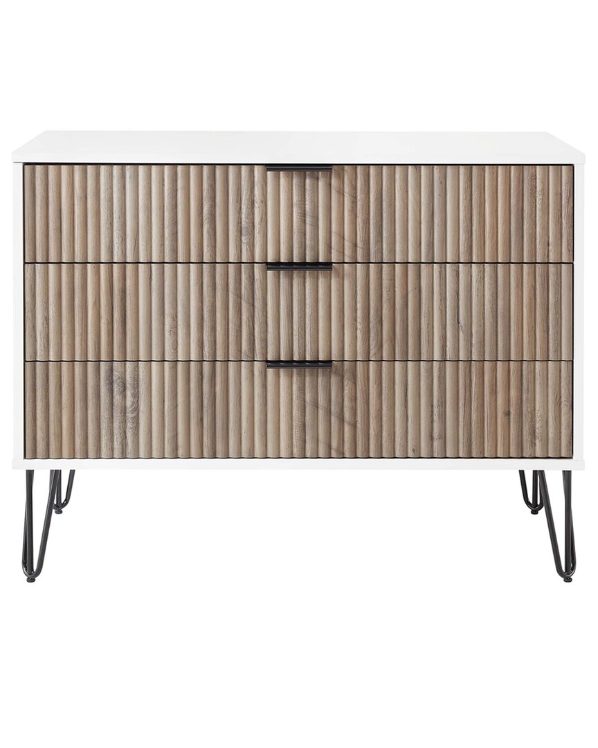 Manhattan Comfort Dumbo Modern Dresser In White