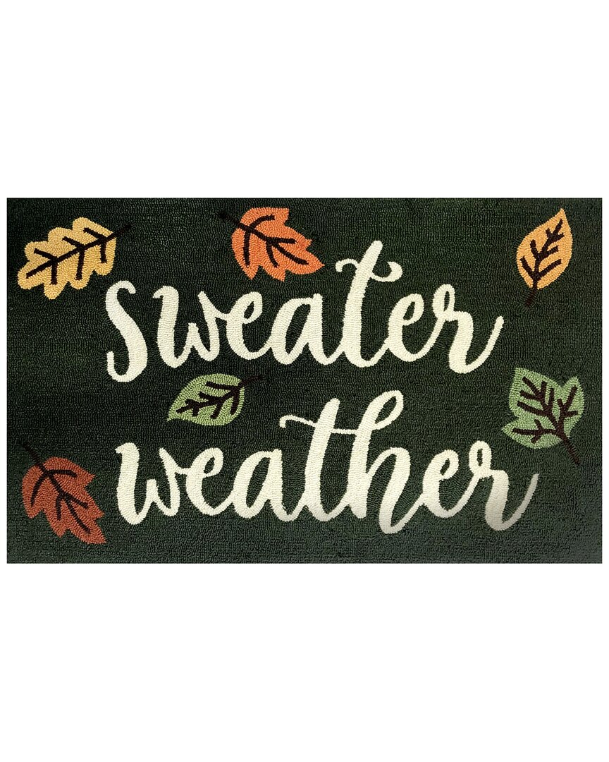 The Rug Market Sweater Weather 24x36in Doormat In Green