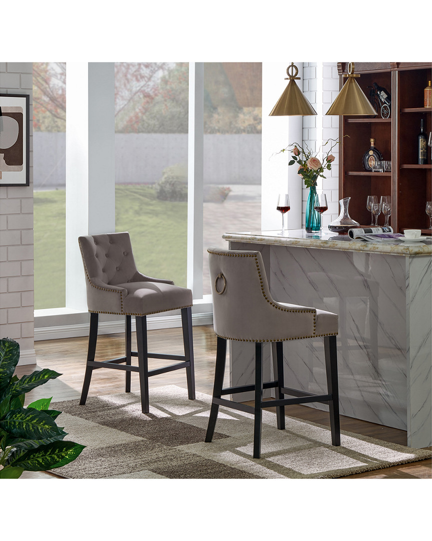 Chic Home Lyric Taupe Counter Stool