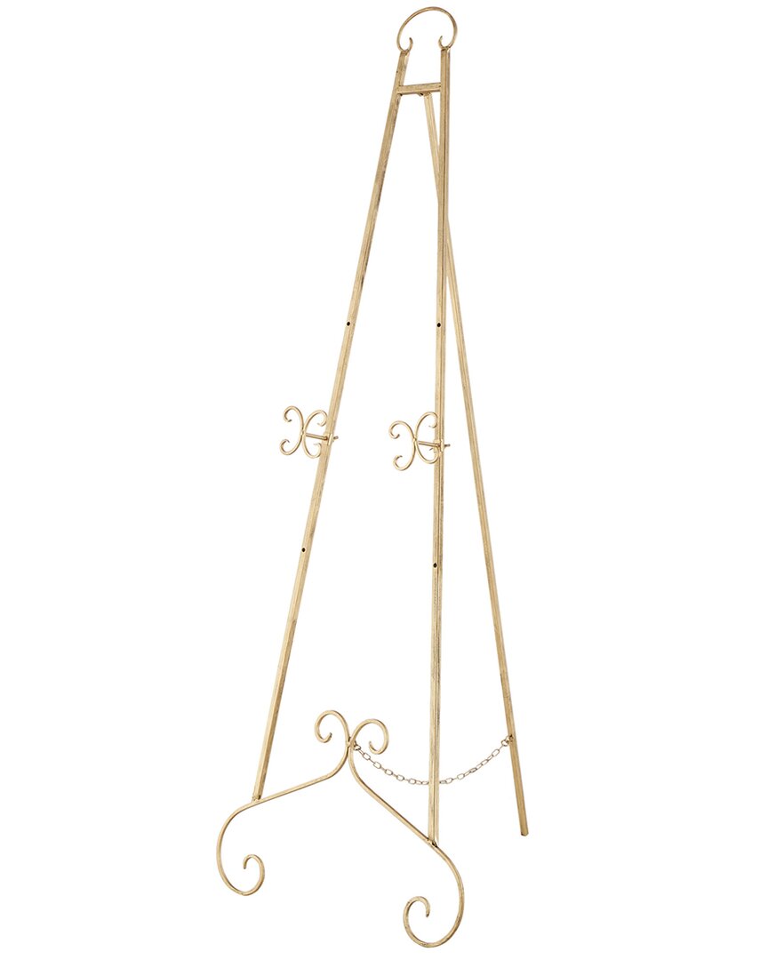 Peyton Lane Traditional Metal Easel In Gold