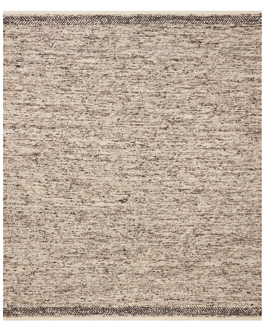 Shop Loloi Reyla Hand-woven Wool-blend Rug In Grey