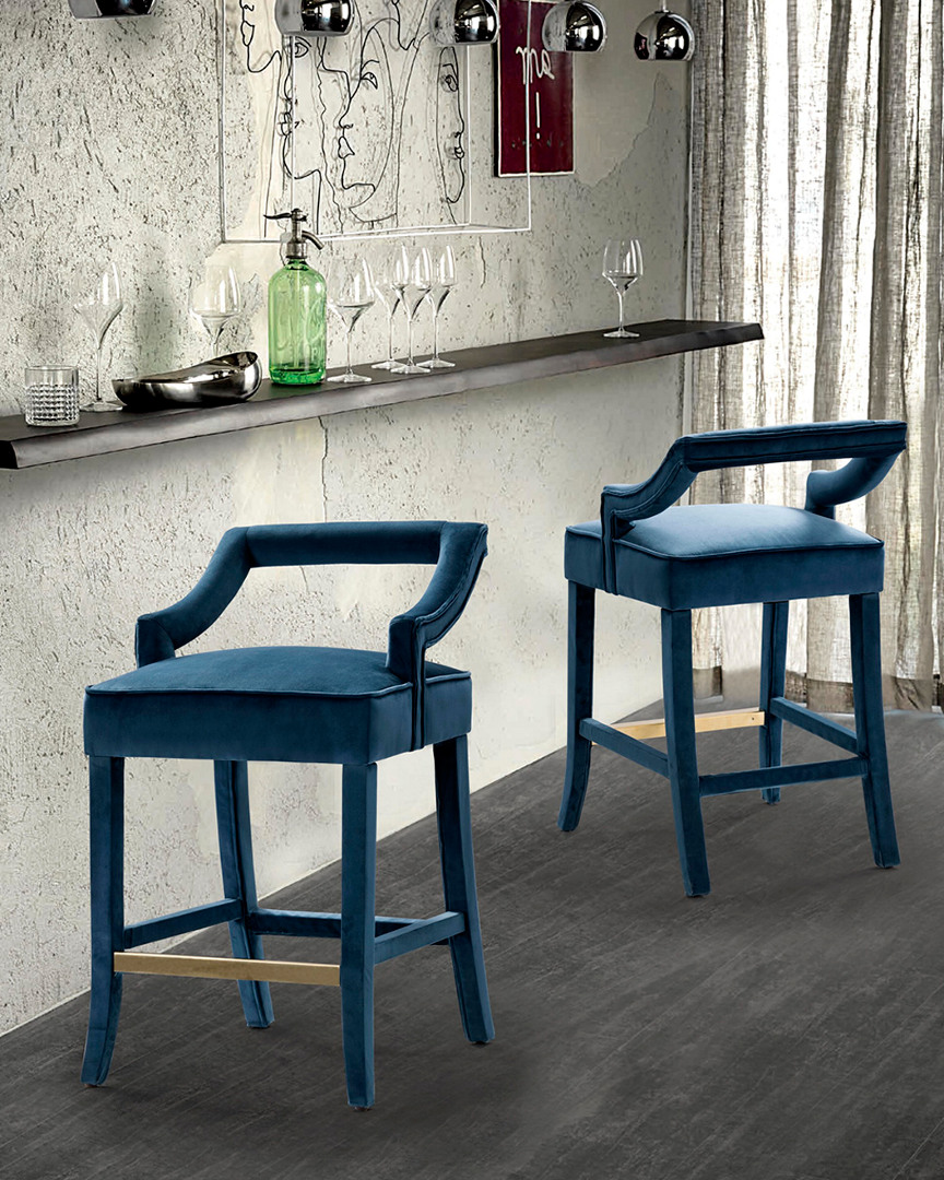 Chic Home Chiara Teal Counter Stool