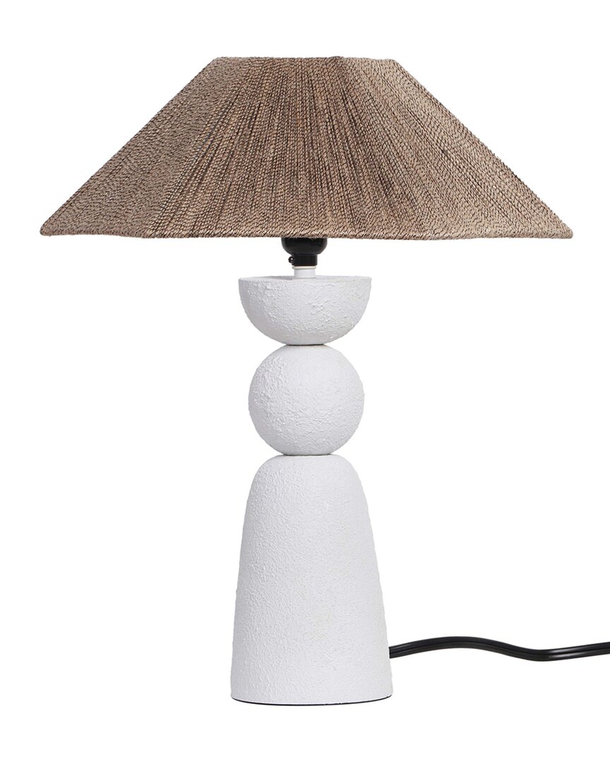 Tov Furniture Shabby Rope Table Lamp In White
