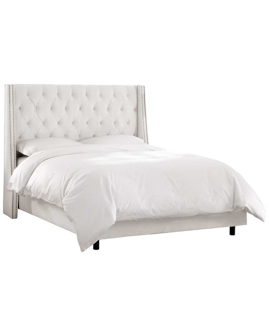 Skyline Furniture Button-tufted Wingback Bed
