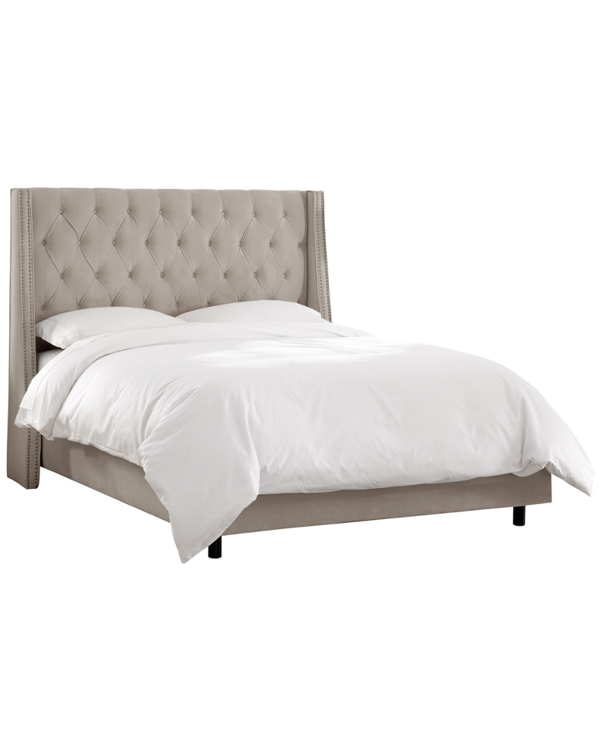 Skyline Furniture Tufted Wingback Bed