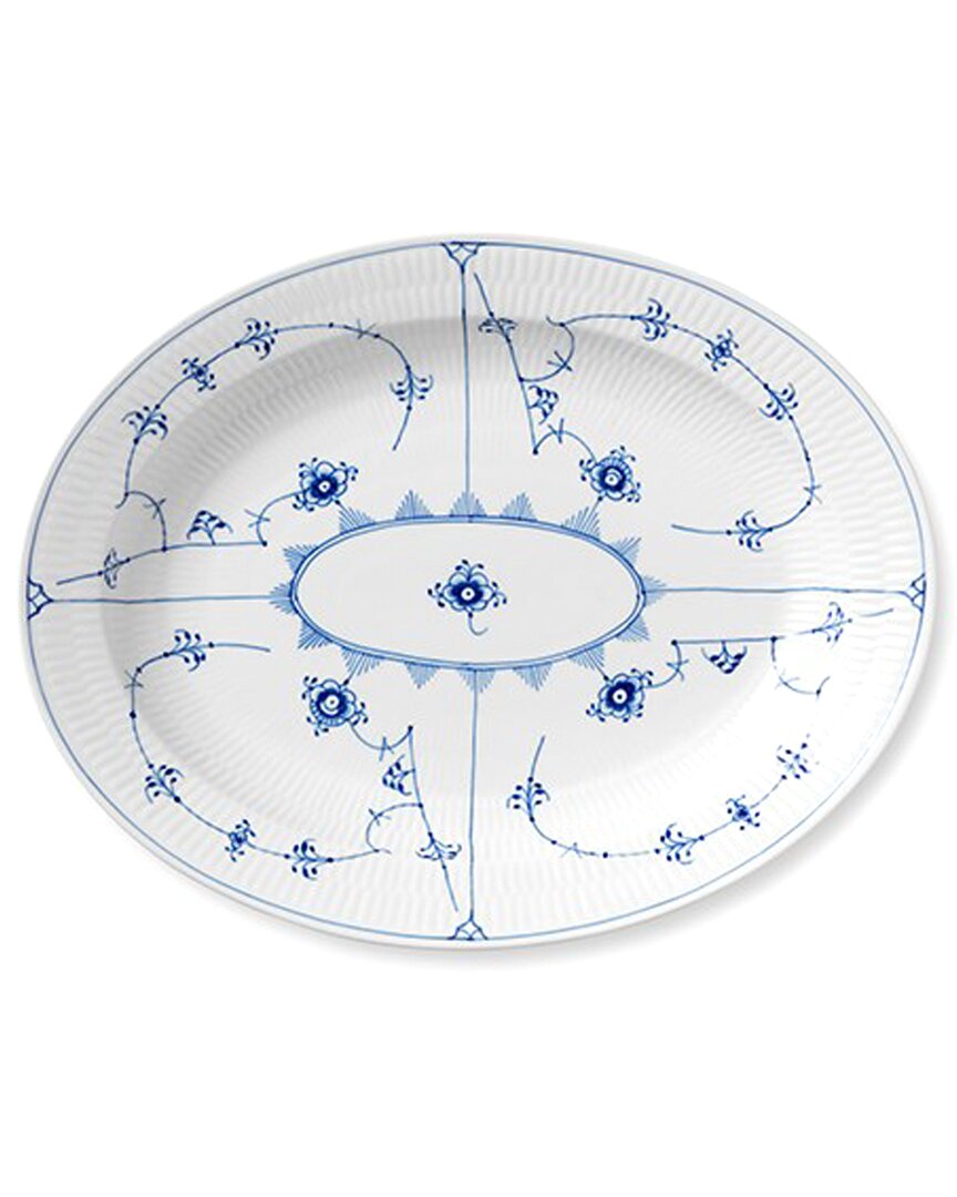 Royal Copenhagen Blue Fluted Plain Large Oval Platter