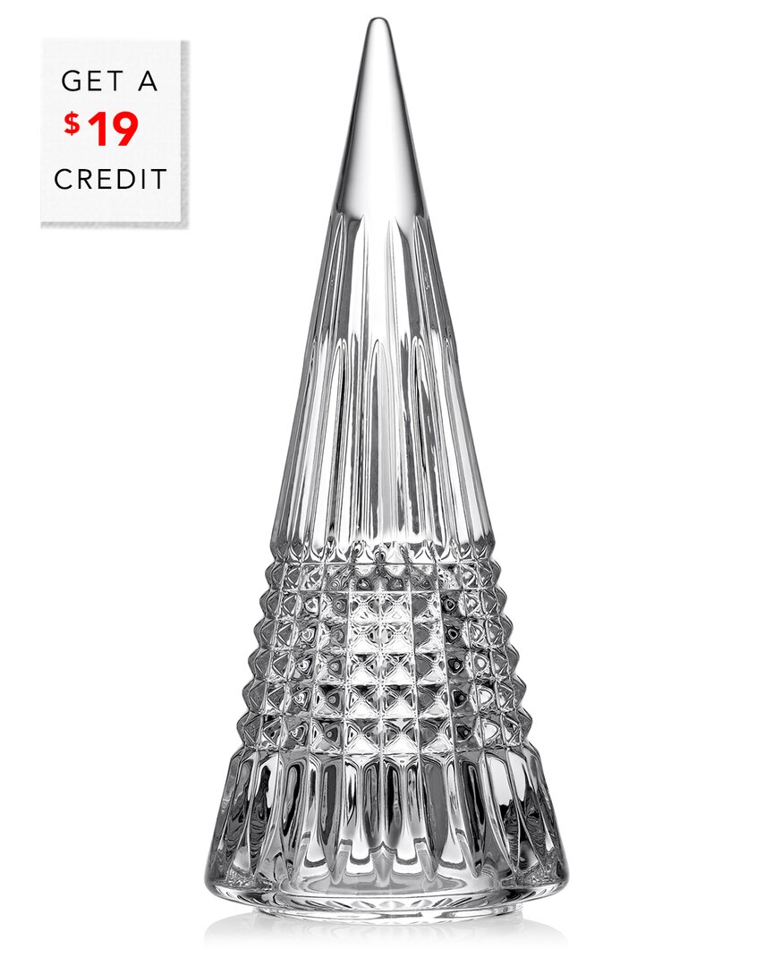 Waterford Large Crystal Standing Tree Ornament