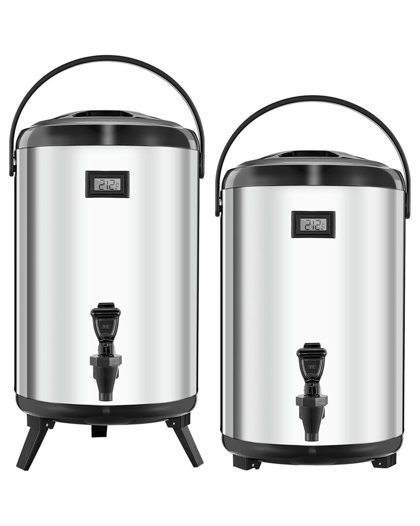 Vevor 3.2 Gal Insulated Beverage Dispenser In Metallic