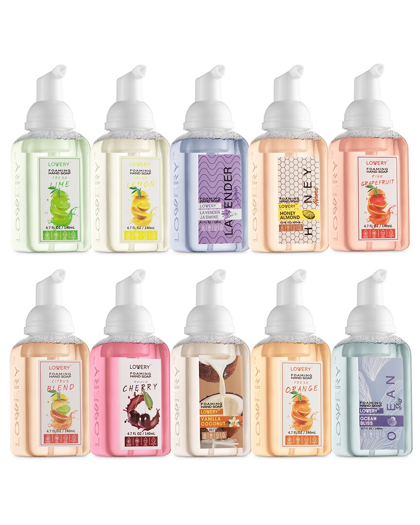 Shop Lovery Pack Of 10 Mini Citrus Foaming Hand Soaps