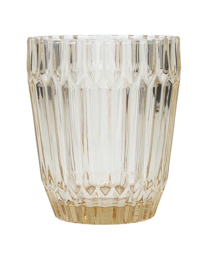 Fortessa Archie Set Of 6 Double Old Fashioned Glasses In Gold