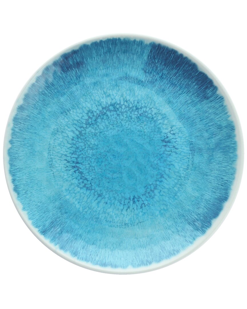 Fortessa Dvm Flora Blue Dinner Plate In Blue
