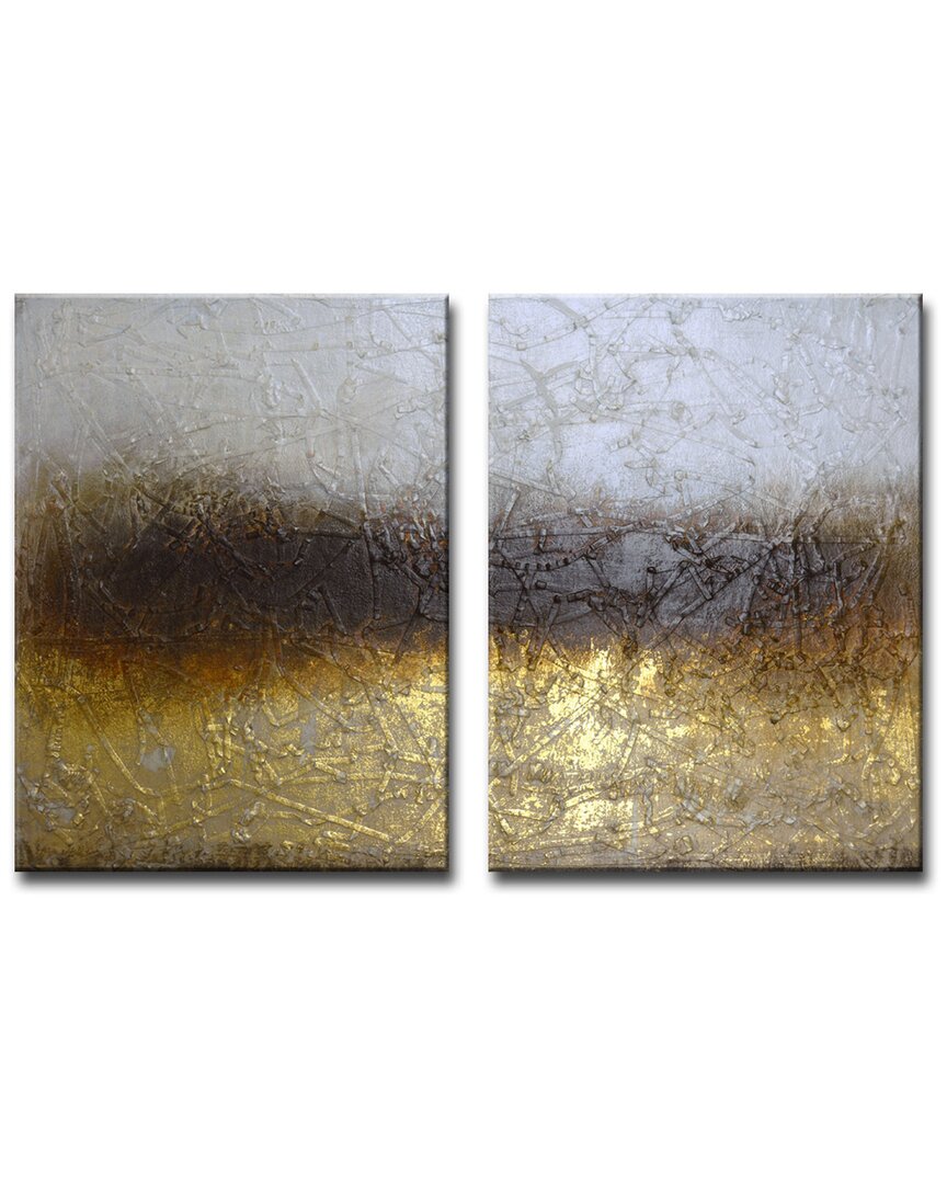 Ready2hangart Shadow Field 2pc Wrapped Canvas Wall Art By Norman Wyatt