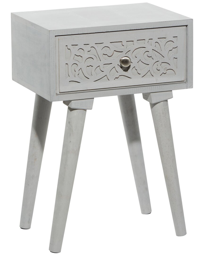 Peyton Lane Scroll Accent Table In Gray