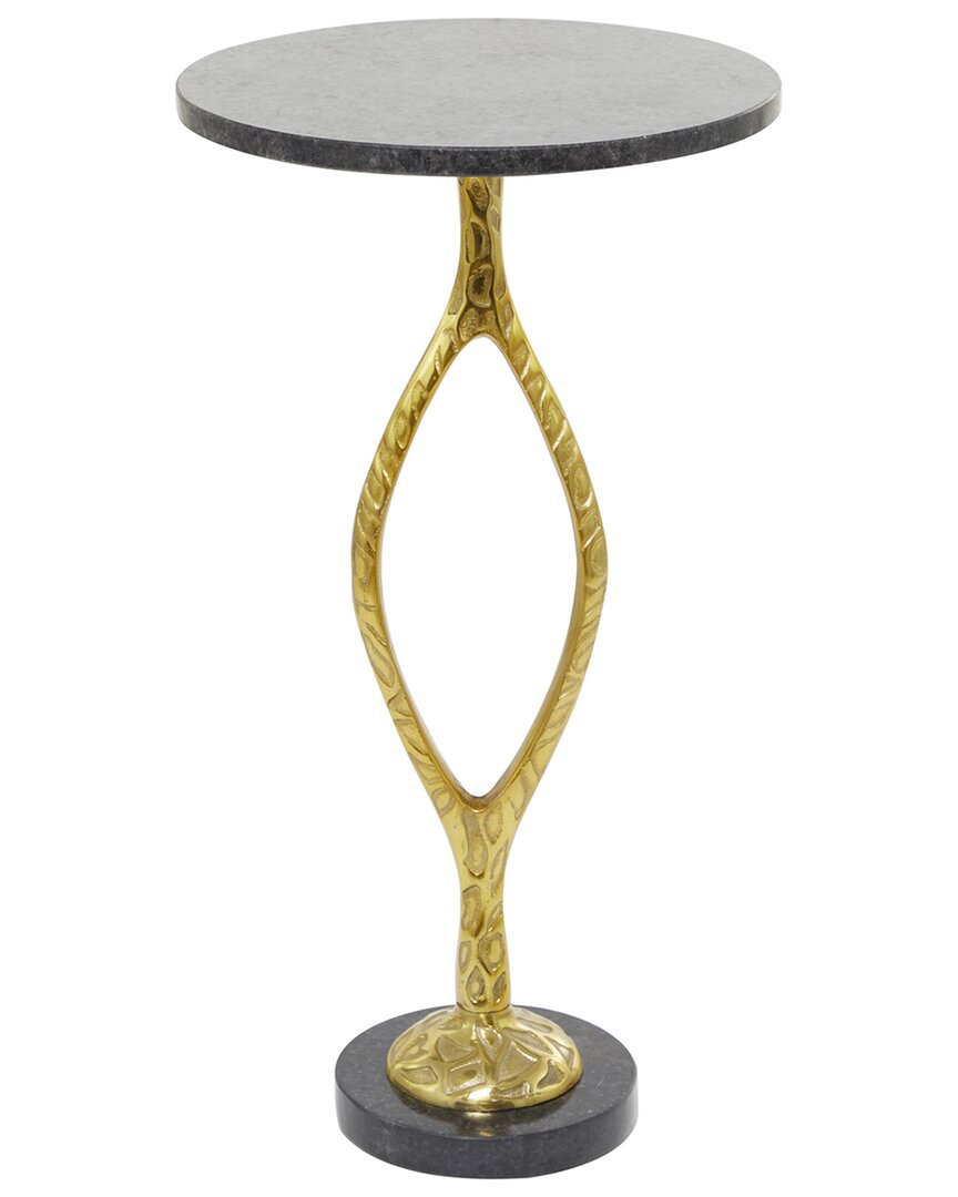 Peyton Lane Pedestal Accent Table In Gold