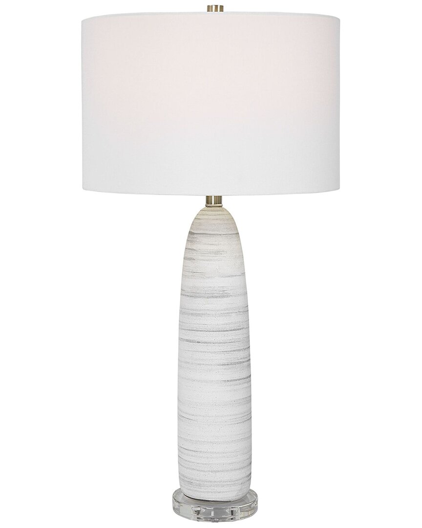 Uttermost Levadia Matte Table Lamp In White