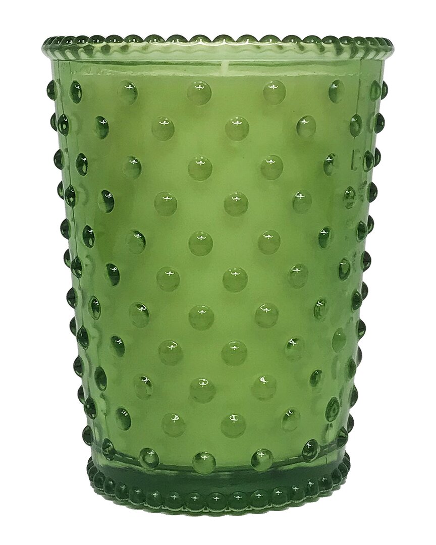 Shop Simpatico Green Tea & Cucumber Hobnail Glass Candle