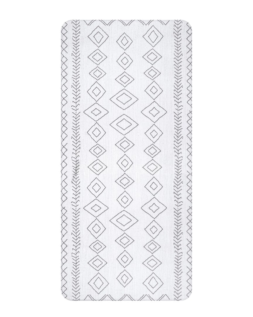 Nuloom Serna Moroccan Anti Fatigue Comfort Mat In Light Grey