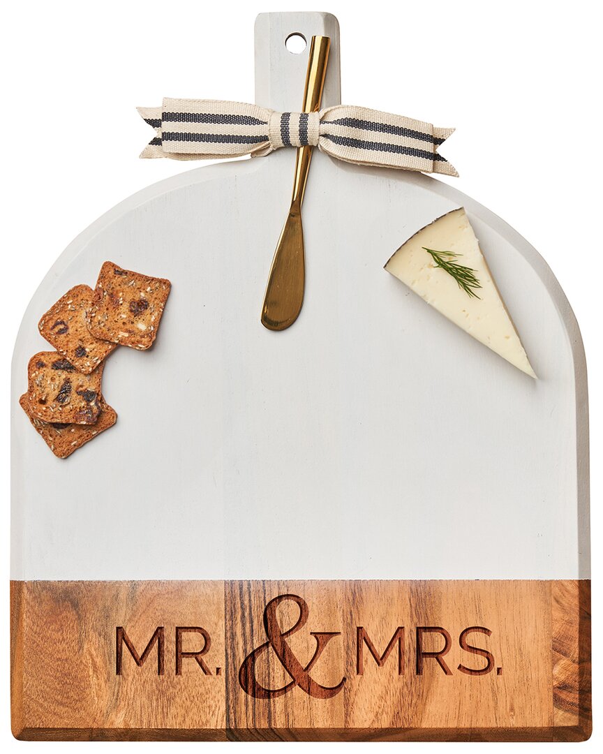 Shop Maple Leaf At Home Acacia Mr. & Mrs. Bevel Board With Spreader