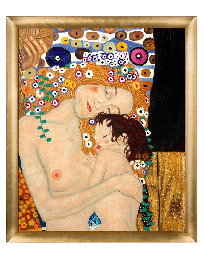 Museum Masters Le Tre Eta Della Donna Mother And Child By Gustav Klimt Hand Painted Oil Reproduction