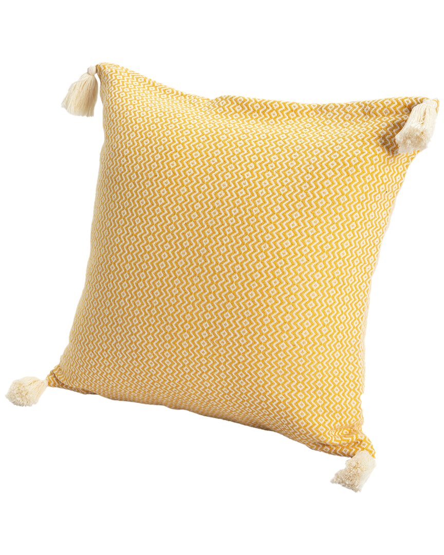 Lr Home Sanjana Chevron Throw Pillow In Yellow