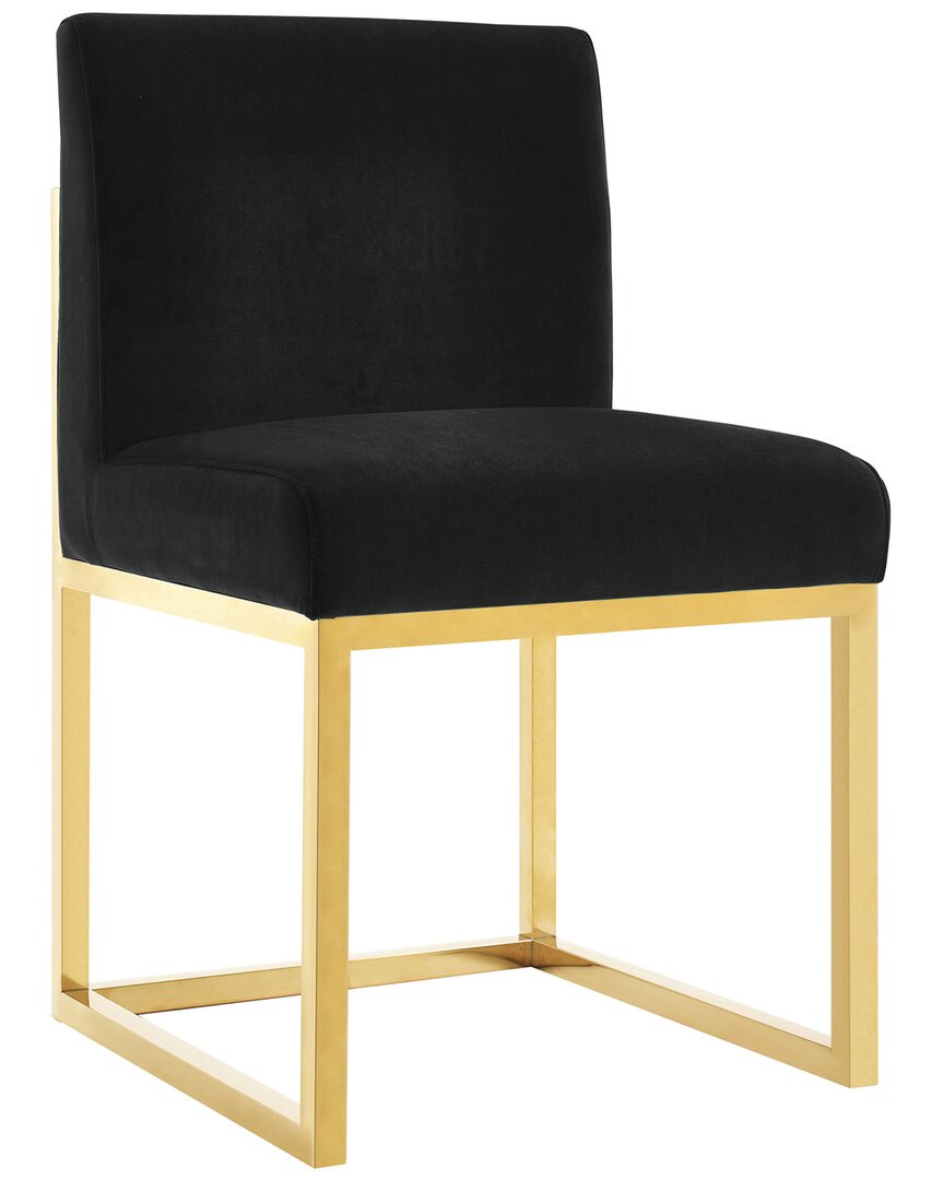 Tov Furniture Haute Velvet Chair In Black