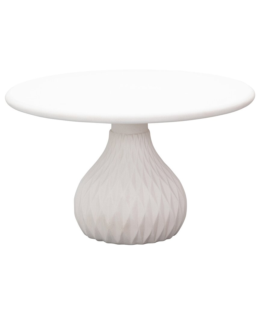 Tov Furniture Tulum Concrete Coffee Table In White