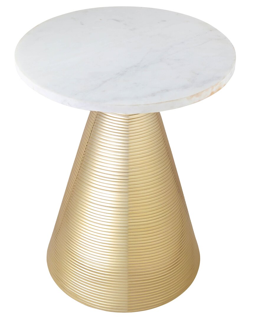 Shop Tov Furniture Tempo Side Table In Gold