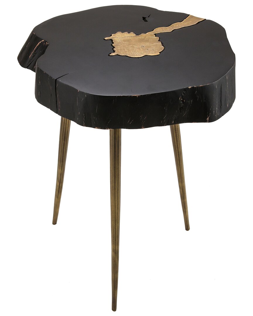 Tov Furniture Timber Side Table In Black