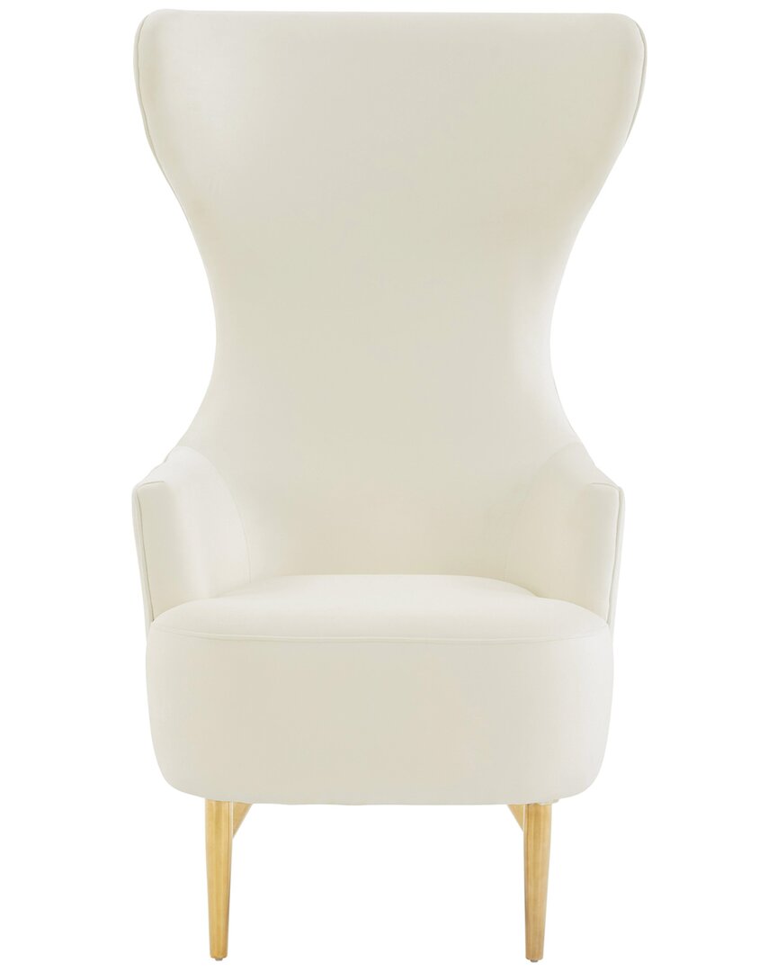 Tov Julia Tufted Wingback Chair In White