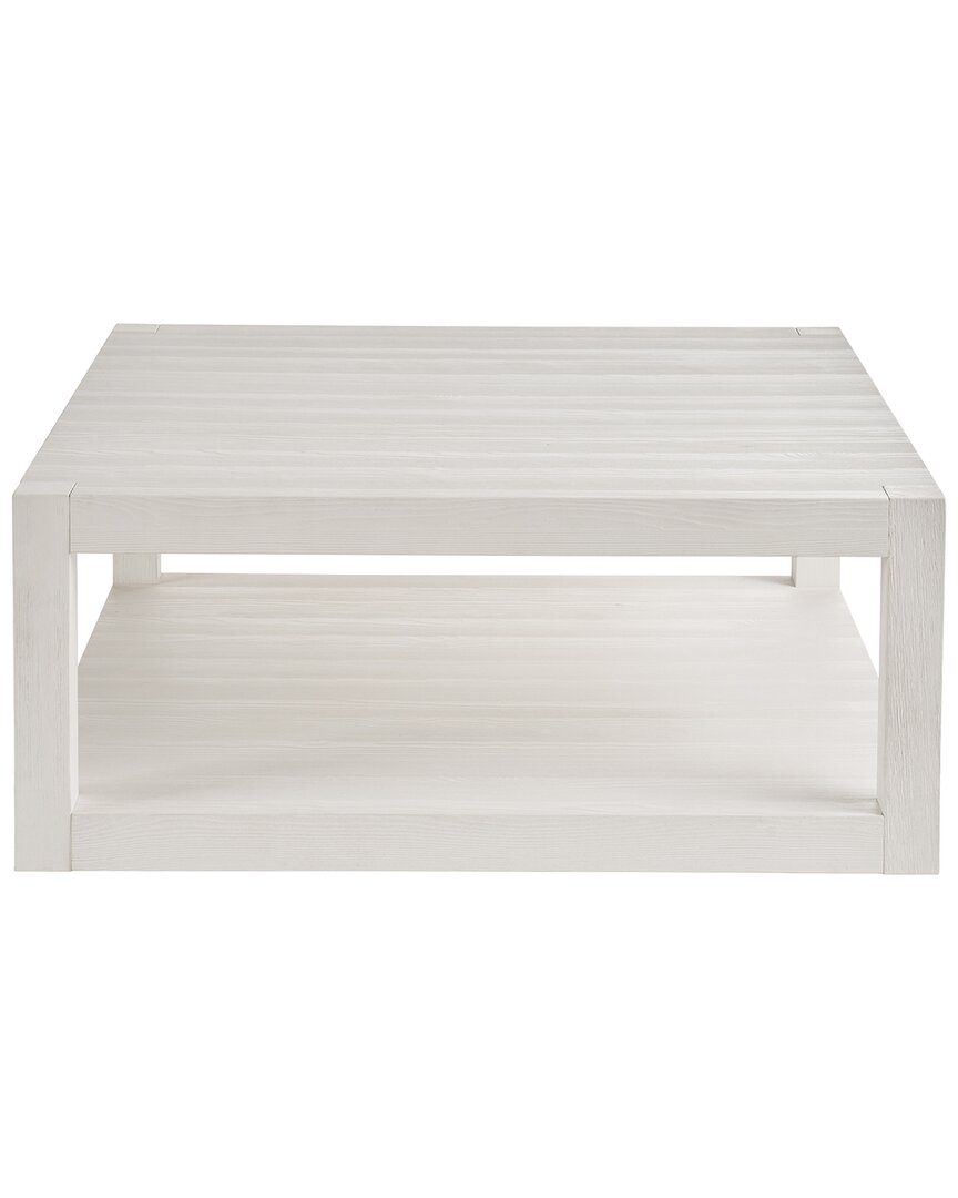 Coastal Living Weekender Hermosa Square Cocktail Table In White