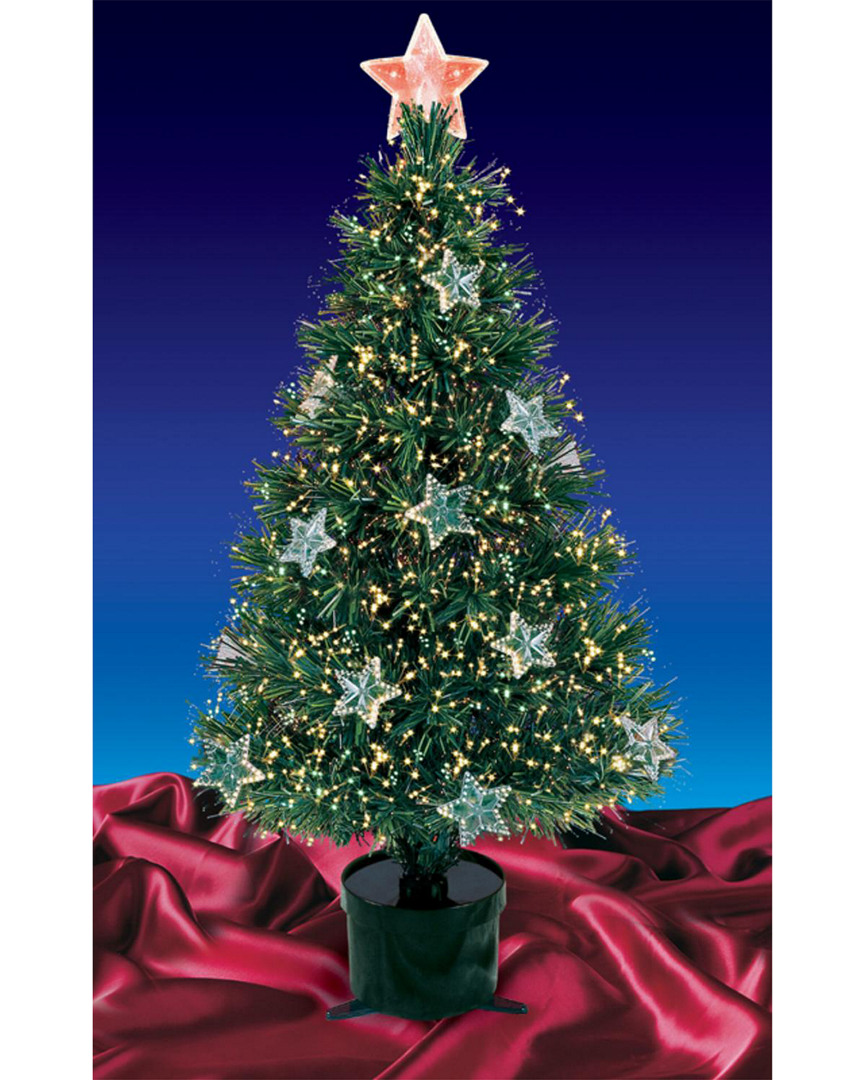 Northlight Pre-lit Fiber Optic Artificial Christmas Tree With Stars