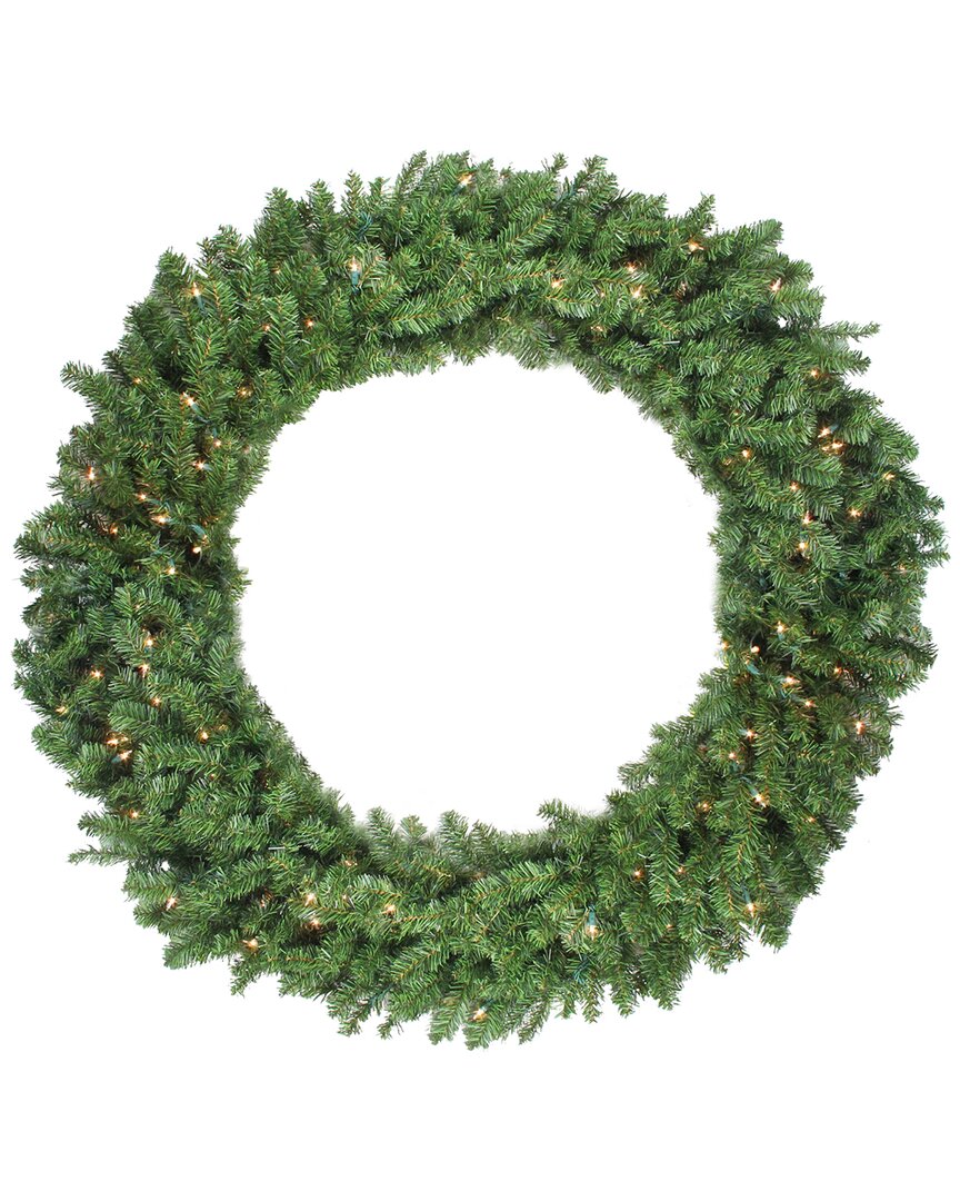 Northern Lights Northlight Pre-lit Canadian Pine Artificial Christmas Wreath 48-in Multicolor Lights In Green