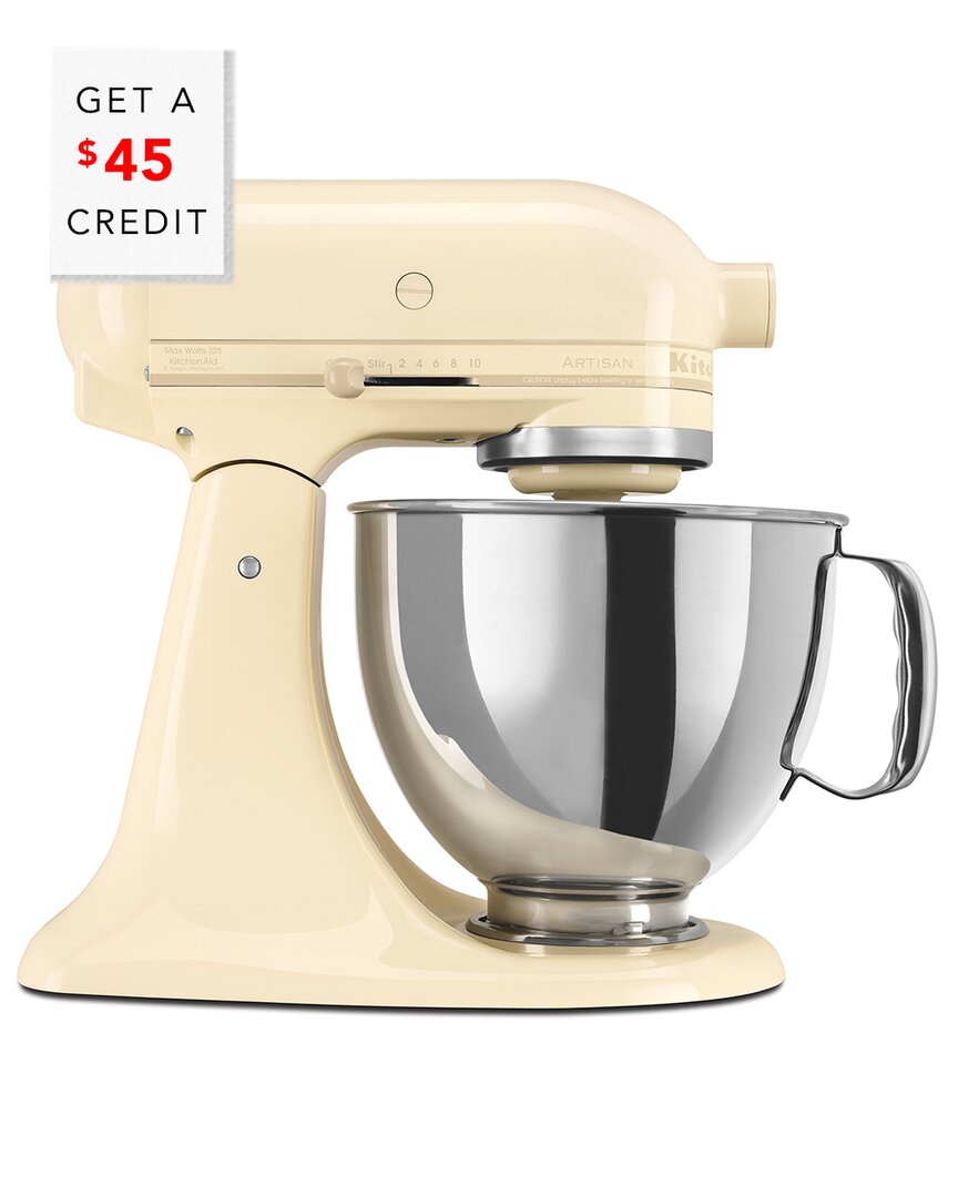 Kitchenaid Artisan Series 5qt Almond Tilt-back Head Stand Mixer$45 Credit With $45 Credit