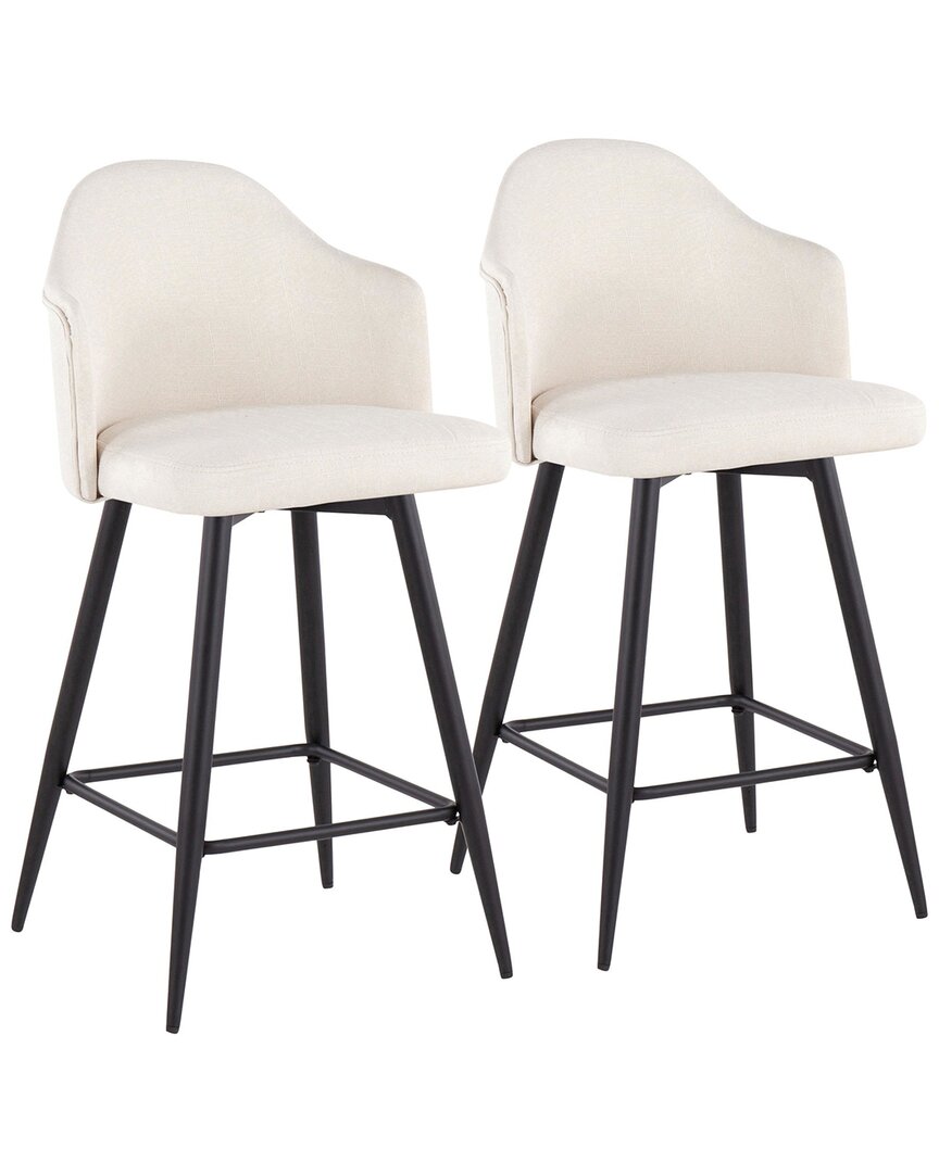 LUMISOURCE LUMISOURCE SET OF 2 AHOY 26IN COUNTER STOOLS