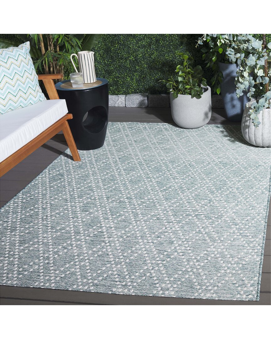 Safavieh Sunset Rhomik Power-loomed Indoor/outdoor Rug In Blue