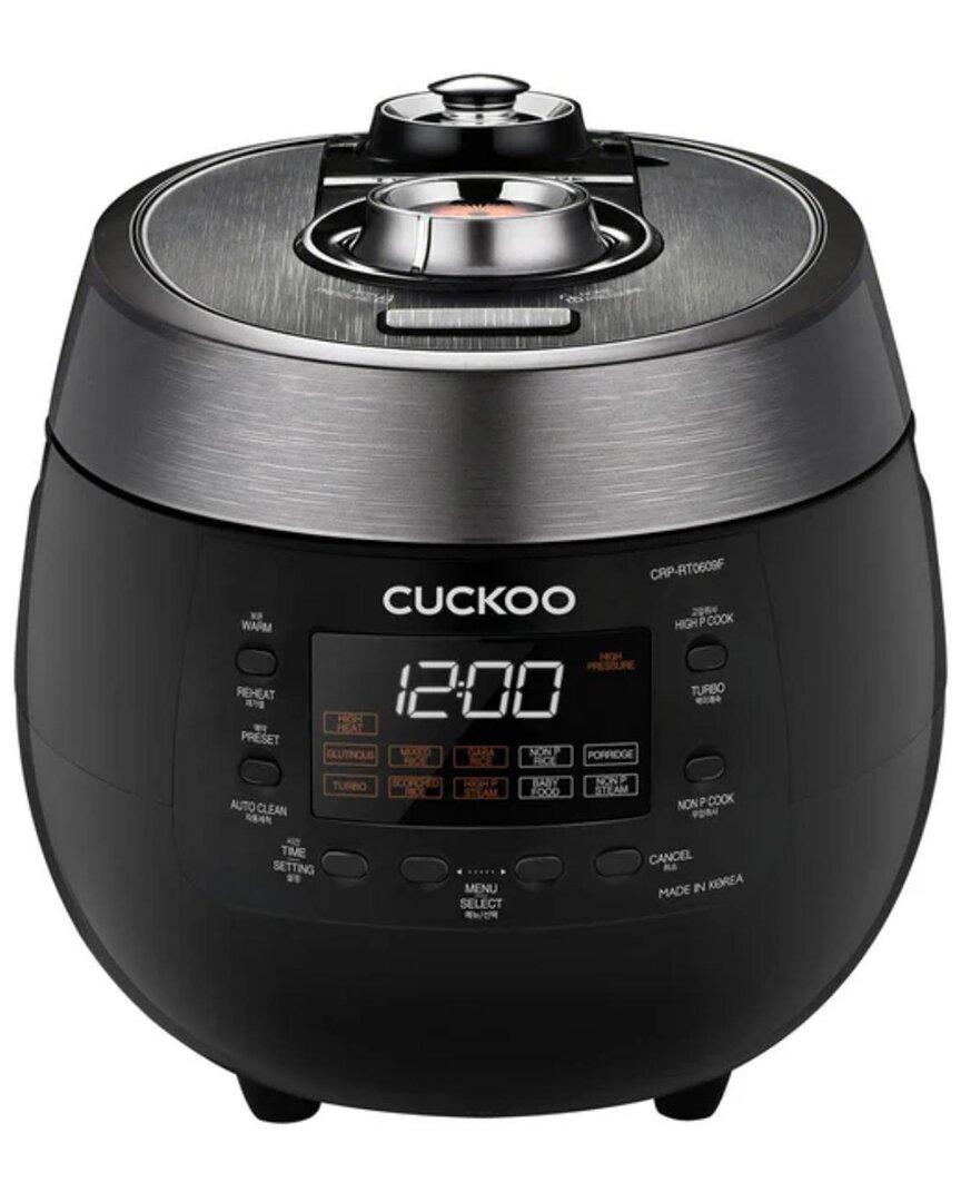 Cuckoo 6-cup Twin Pressure Rice Cooker In Black