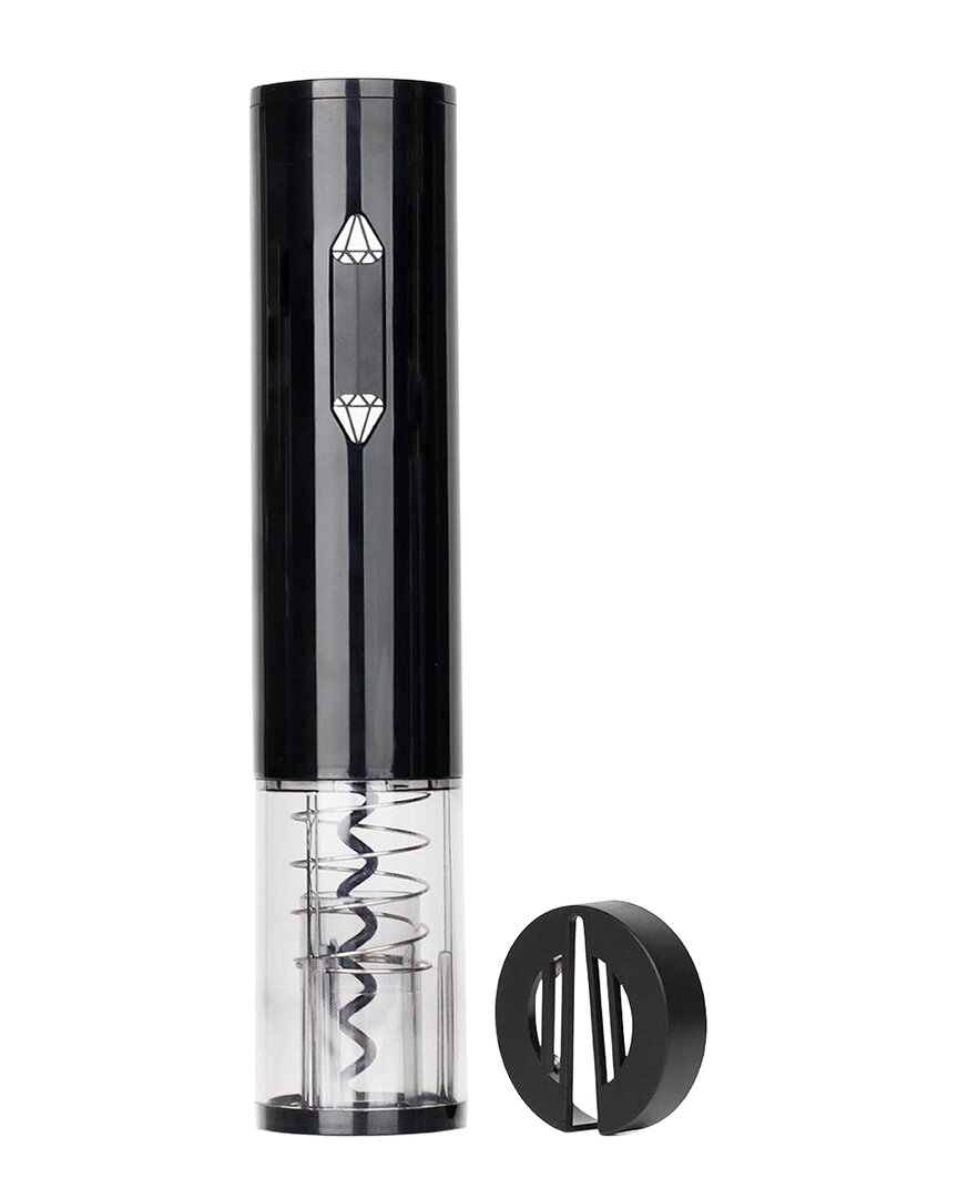 Brentwood Portable Wine Opener With Foil Cutter In Black