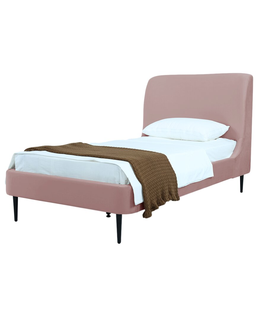 Shop Manhattan Comfort Heather Twin Bed In Pink